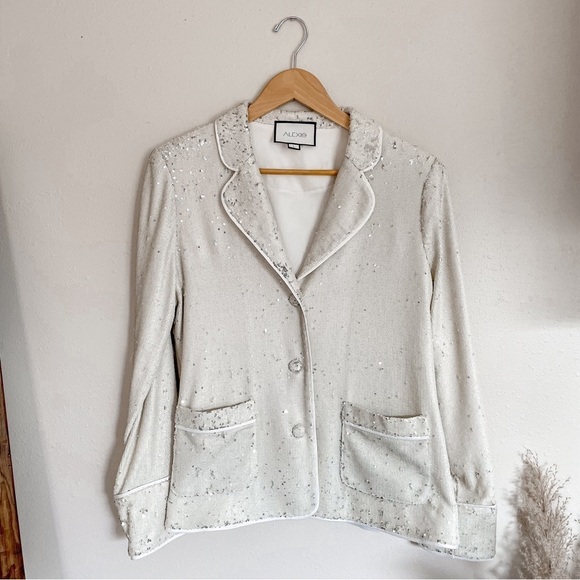 Alexis | Ripley Sequined 3 Button Jacket, size Large - Picture 1 of 12